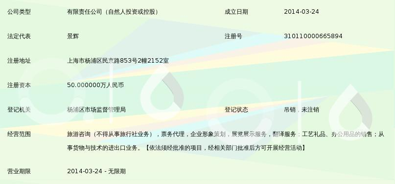 上海伊纶旅游咨询